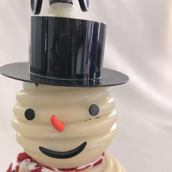 Snowman Beeswax Candle - Picture 2 of 9